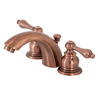 Thumbnail for Kingston Brass KB946AL Victorian Mini-Widespread Bathroom Faucet, Antique Copper - BNGBath