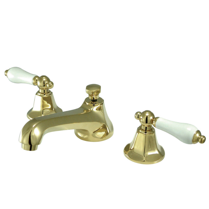 Kingston Brass KS4462PL 8 in. Widespread Bathroom Faucet, Polished Brass - BNGBath