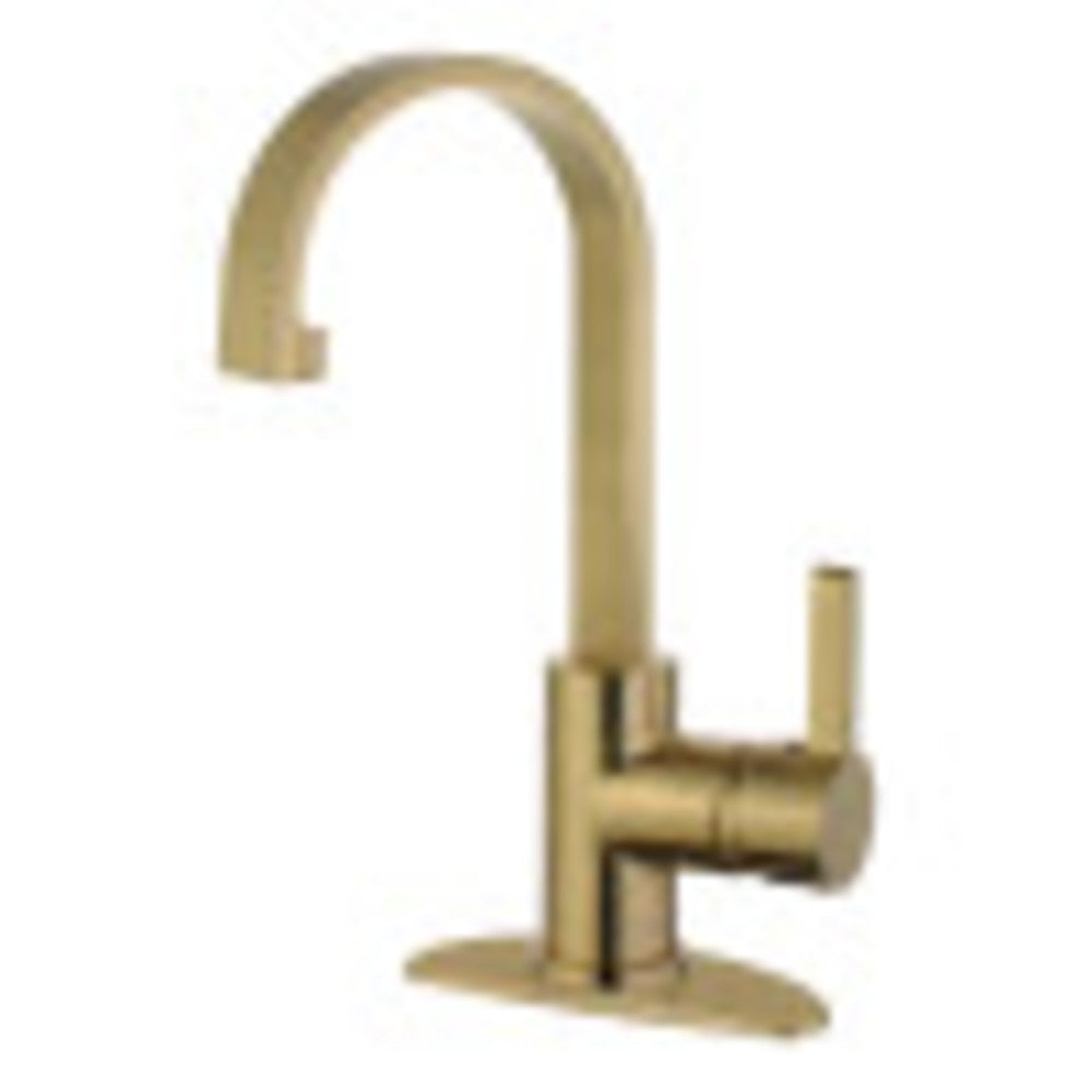 Fauceture LS8213CTL Continental Single-Handle Bathroom Faucet, Brushed Brass - BNGBath