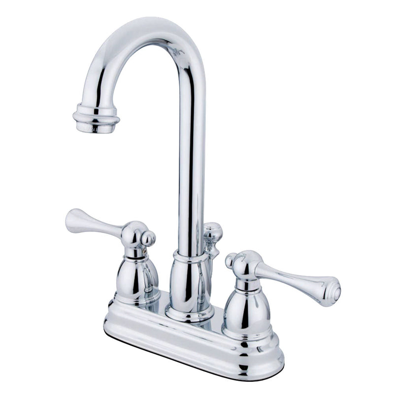 Kingston Brass KB3611BL 4 in. Centerset Bathroom Faucet, Polished Chrome - BNGBath