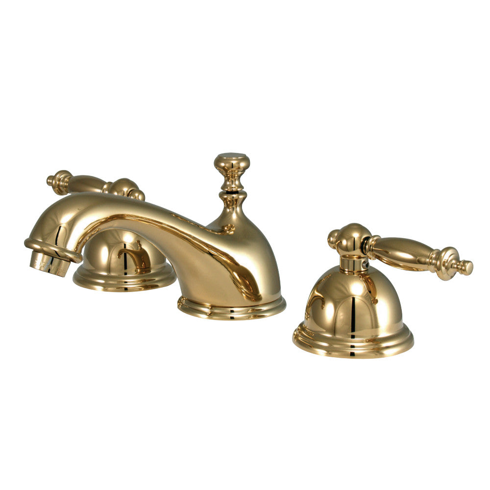 Kingston Brass KS3962TL 8 in. Widespread Bathroom Faucet, Polished Brass - BNGBath