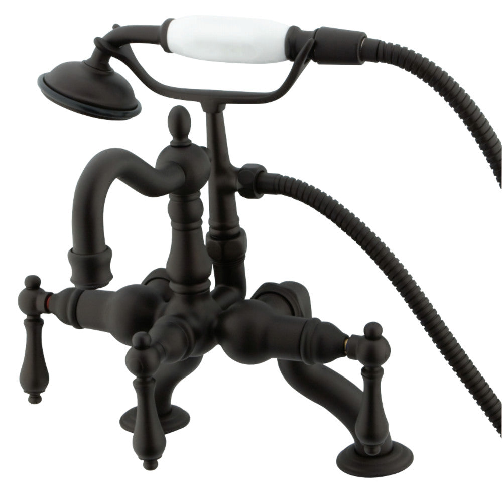Kingston Brass CC2007T5 Vintage Clawfoot Tub Faucet with Hand Shower, Oil Rubbed Bronze - BNGBath
