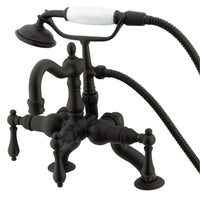 Thumbnail for Kingston Brass CC2007T5 Vintage Clawfoot Tub Faucet with Hand Shower, Oil Rubbed Bronze - BNGBath