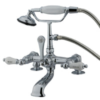 Thumbnail for Kingston Brass CC208T1 Vintage 7-Inch Deck Mount Tub Faucet, Polished Chrome - BNGBath