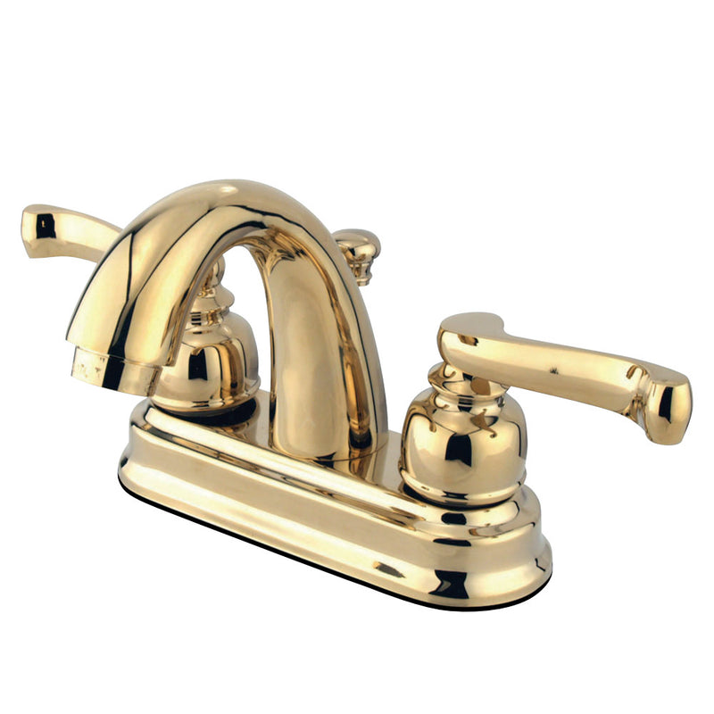 Kingston Brass KB5612FL 4 in. Centerset Bathroom Faucet, Polished Brass - BNGBath