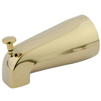 Thumbnail for Kingston Brass K188A2 5-1/4 Inch Zinc Tub Spout with Diverter, Polished Brass - BNGBath