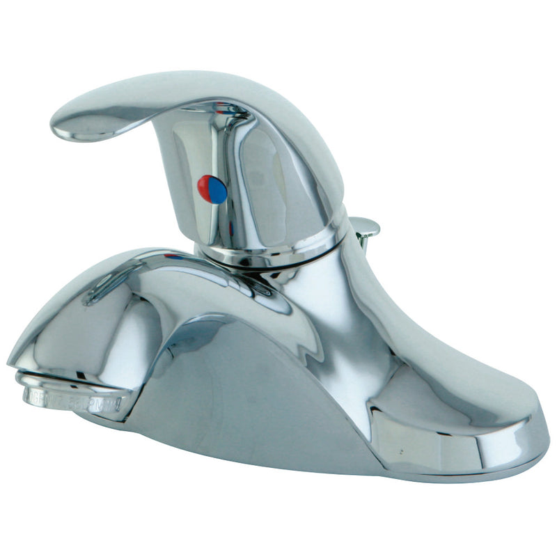 Kingston Brass KB6541LL Single-Handle 4 in. Centerset Bathroom Faucet, Polished Chrome - BNGBath