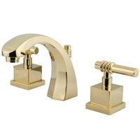 Thumbnail for Kingston Brass KS4982QL 8 in. Widespread Bathroom Faucet, Polished Brass - BNGBath