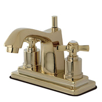Thumbnail for Kingston Brass KS8642ZX 4 in. Centerset Bathroom Faucet, Polished Brass - BNGBath