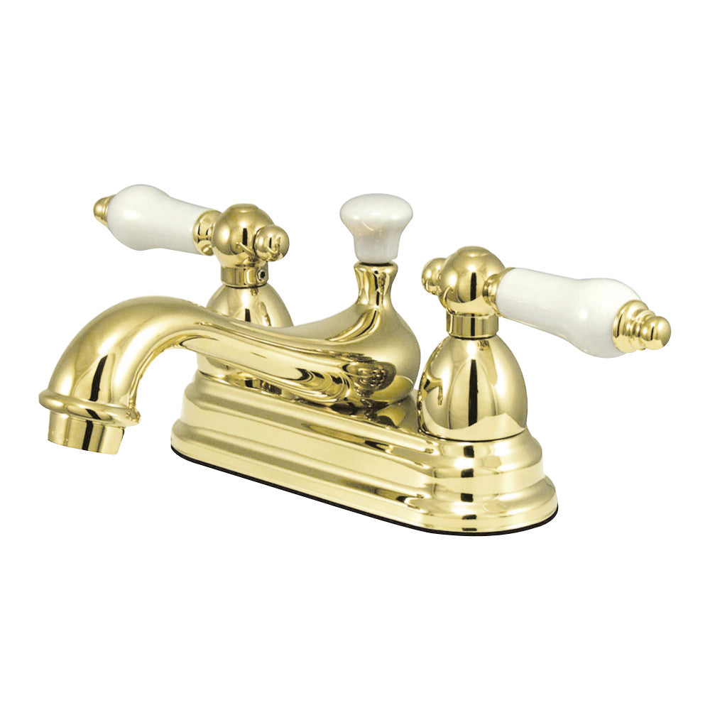 Kingston Brass KS3602PL 4 in. Centerset Bathroom Faucet, Polished Brass - BNGBath