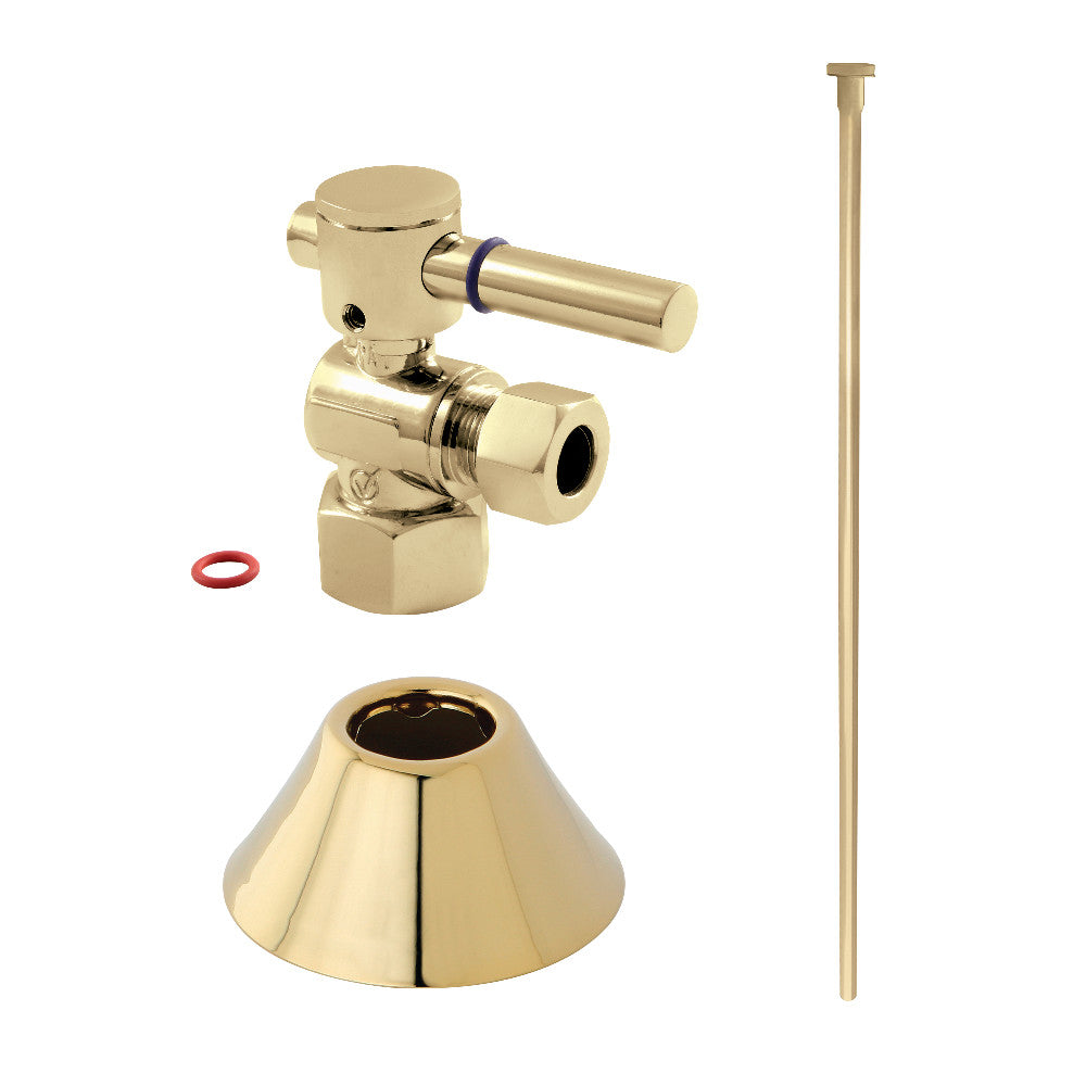 Kingston Brass CC43102DLTKF20 Modern Plumbing Toilet Trim Kit, Polished Brass - BNGBath