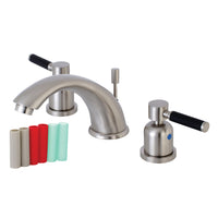Thumbnail for Kingston Brass KB8968DKL 8 in. Widespread Bathroom Faucet, Brushed Nickel - BNGBath