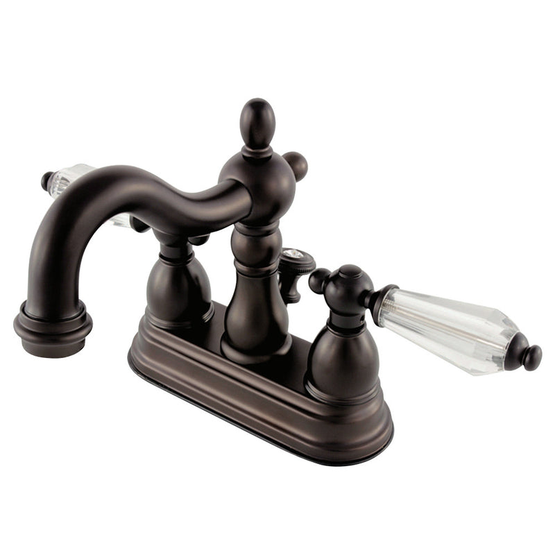 Kingston Brass KB1605WLL 4 in. Centerset Bathroom Faucet, Oil Rubbed Bronze - BNGBath