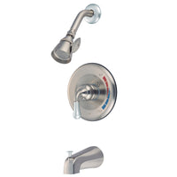 Thumbnail for Kingston Brass GKB637T Water Saving Magellan Tub and Shower Trim, Brushed Nickel with Chrome - BNGBath