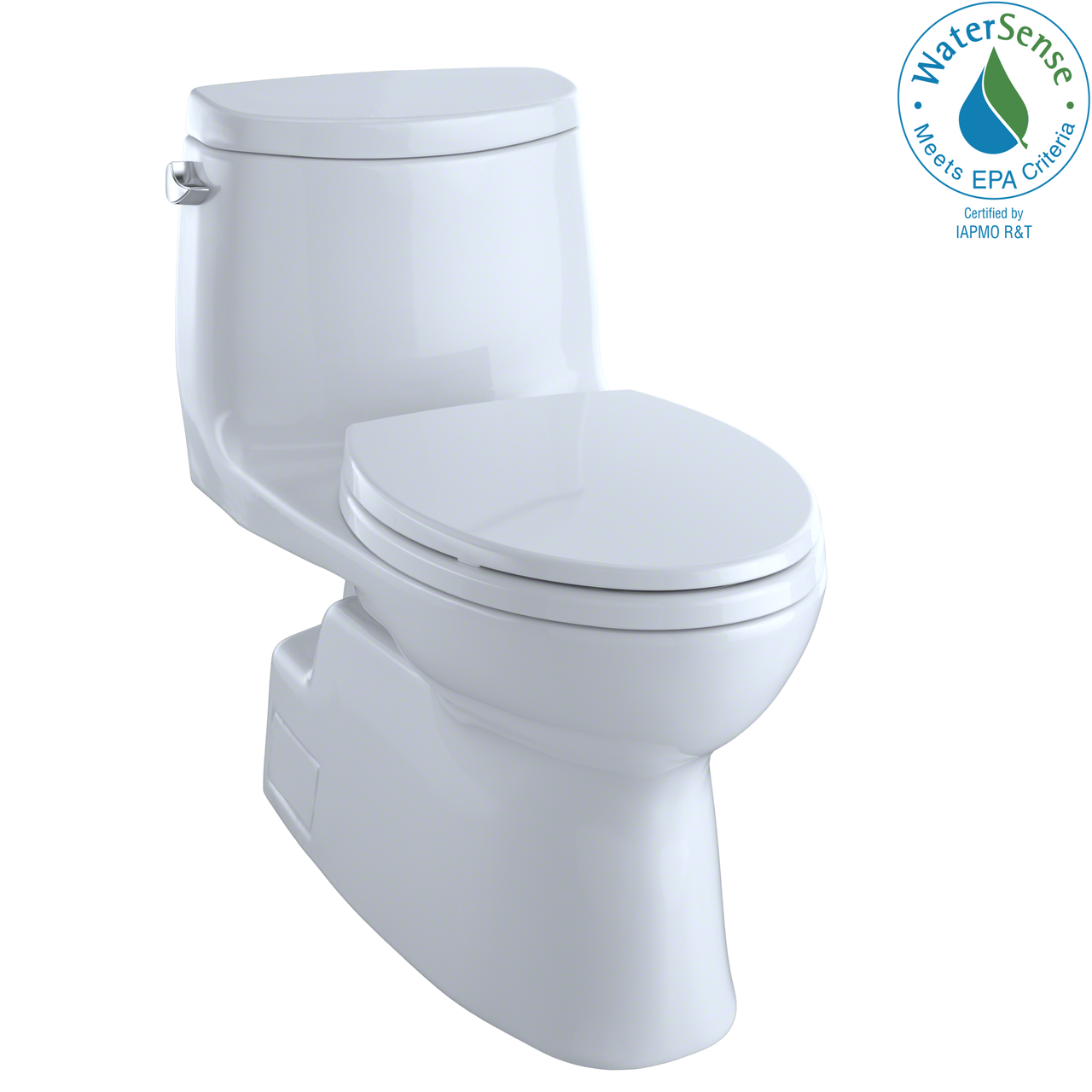 TOTO Carlyle II One-Piece Elongated 1.28 GPF Universal Height Skirted Toilet with CeFiONtect,  - MS614114CEFG#01 - BNGBath