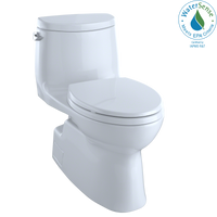 Thumbnail for TOTO Carlyle II One-Piece Elongated 1.28 GPF Universal Height Skirted Toilet with CeFiONtect,  - MS614114CEFG#01 - BNGBath