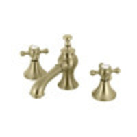 Thumbnail for Kingston Brass KC7067BX English Country 8 in. Widespread Bathroom Faucet, Brushed Brass - BNGBath