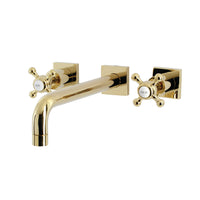 Thumbnail for Kingston Brass KS6022BX Metropolitan Wall Mount Tub Faucet, Polished Brass - BNGBath