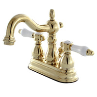 Thumbnail for Kingston Brass KB1602BPL 4 in. Centerset Bathroom Faucet, Polished Brass - BNGBath