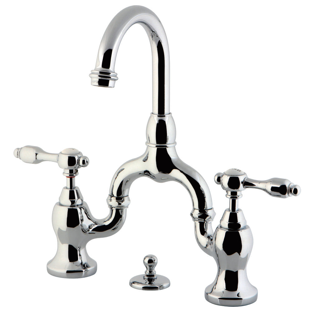 Kingston Brass KS7991TAL Bridge Bathroom Faucet, Polished Chrome - BNGBath