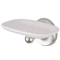 Thumbnail for Kingston Brass BA315SN Classic Soap Dish, Brushed Nickel - BNGBath