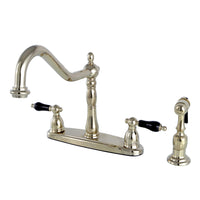 Thumbnail for Kingston Brass KB1752PKLBS Duchess Centerset Kitchen Faucet, Polished Brass - BNGBath