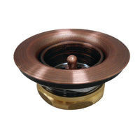 Thumbnail for Kingston Brass K461BAC Tacoma Stainless Steel Bar Sink Duo Basket Strainer, Antique Copper - BNGBath