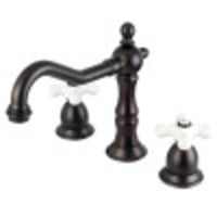 Thumbnail for Kingston Brass CC59L5 8 to 16 in. Widespread Bathroom Faucet, Oil Rubbed Bronze - BNGBath