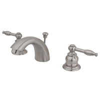 Thumbnail for Kingston Brass KB958KL Mini-Widespread Bathroom Faucet, Brushed Nickel - BNGBath