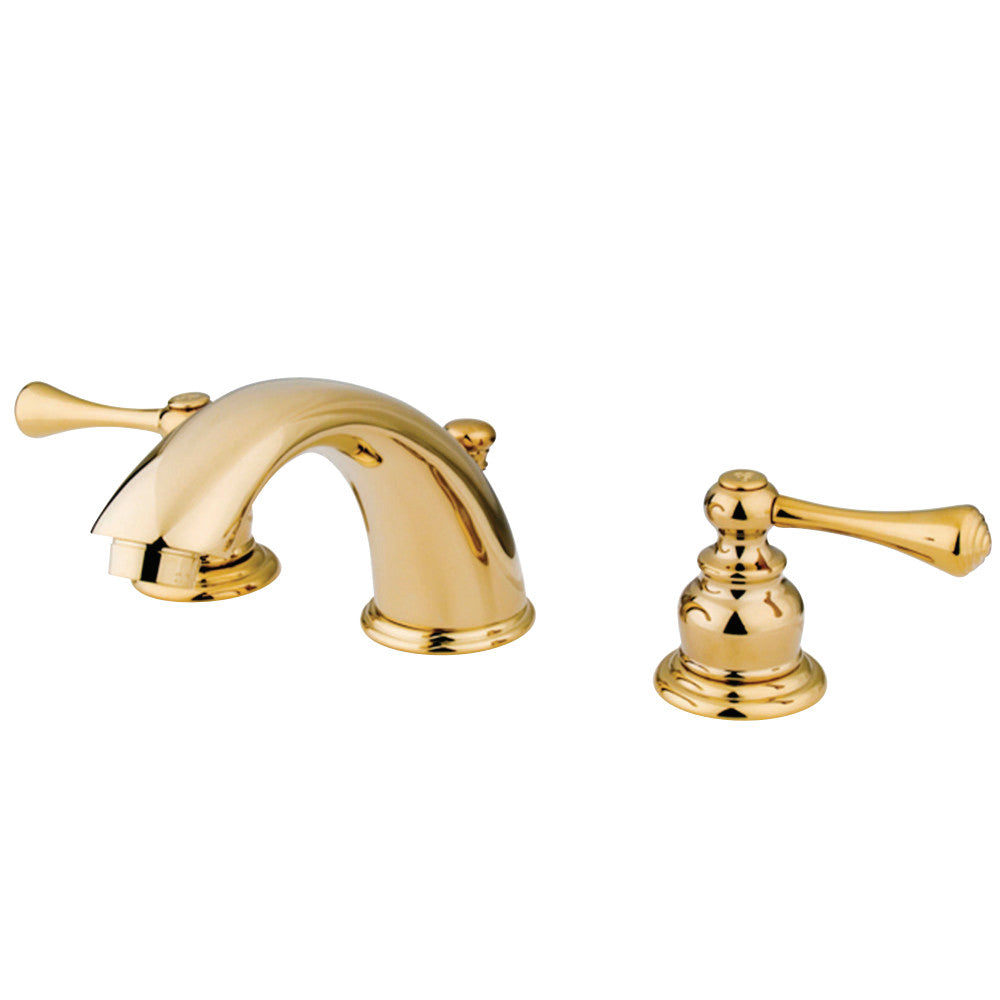 Kingston Brass KB3972BL 8 in. Widespread Bathroom Faucet, Polished Brass - BNGBath