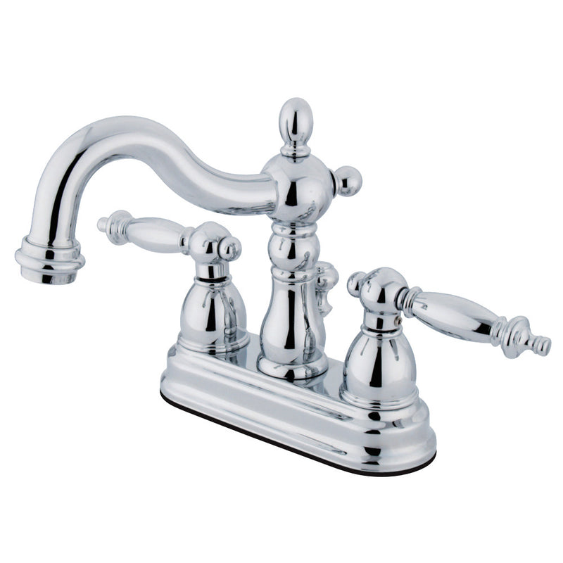 Kingston Brass KB1601TL 4 in. Centerset Bathroom Faucet, Polished Chrome - BNGBath