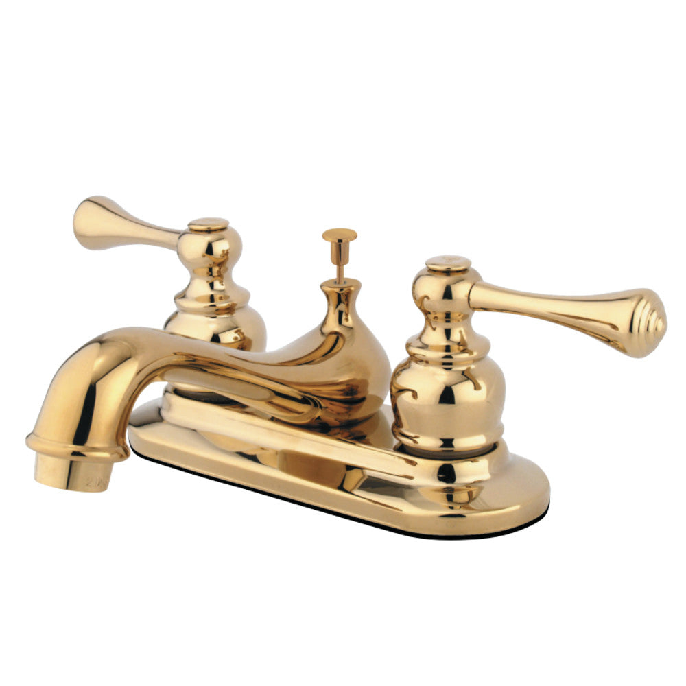 Kingston Brass KB602BL 4 in. Centerset Bathroom Faucet, Polished Brass - BNGBath