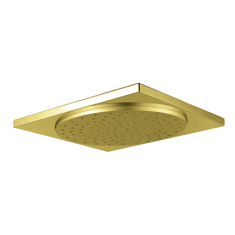 Kingston Brass KX8227 Claremont 12" Square Shower Head, Brushed Brass - BNGBath