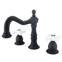 Thumbnail for Kingston Brass KS1975PX 8 in. Widespread Bathroom Faucet, Oil Rubbed Bronze - BNGBath