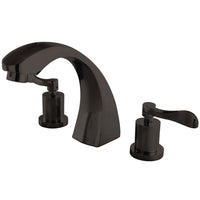 Thumbnail for Kingston Brass KS4365DFL Vintage Roman Tub Faucet, Oil Rubbed Bronze - BNGBath