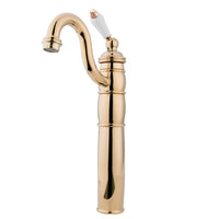 Thumbnail for Kingston Brass KB1422PL Vessel Sink Faucet, Polished Brass - BNGBath