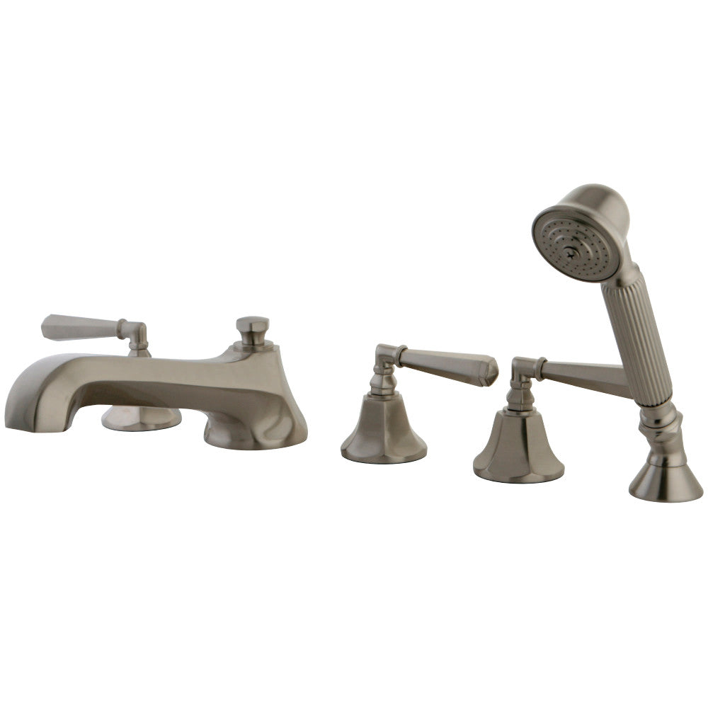 Kingston Brass KS43085HL Roman Tub Faucet with Hand Shower, Brushed Nickel - BNGBath