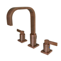 Thumbnail for Fauceture FSC896NDLAC NuvoFusion Widespread Bathroom Faucet, Antique Copper - BNGBath