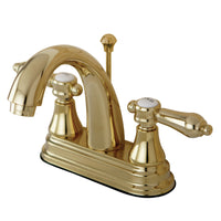 Thumbnail for Kingston Brass KS7612BAL 4 in. Centerset Bathroom Faucet, Polished Brass - BNGBath