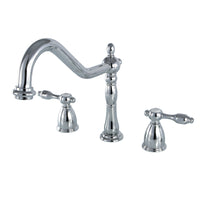 Thumbnail for Kingston Brass KB1791TALLS Widespread Kitchen Faucet, Polished Chrome - BNGBath