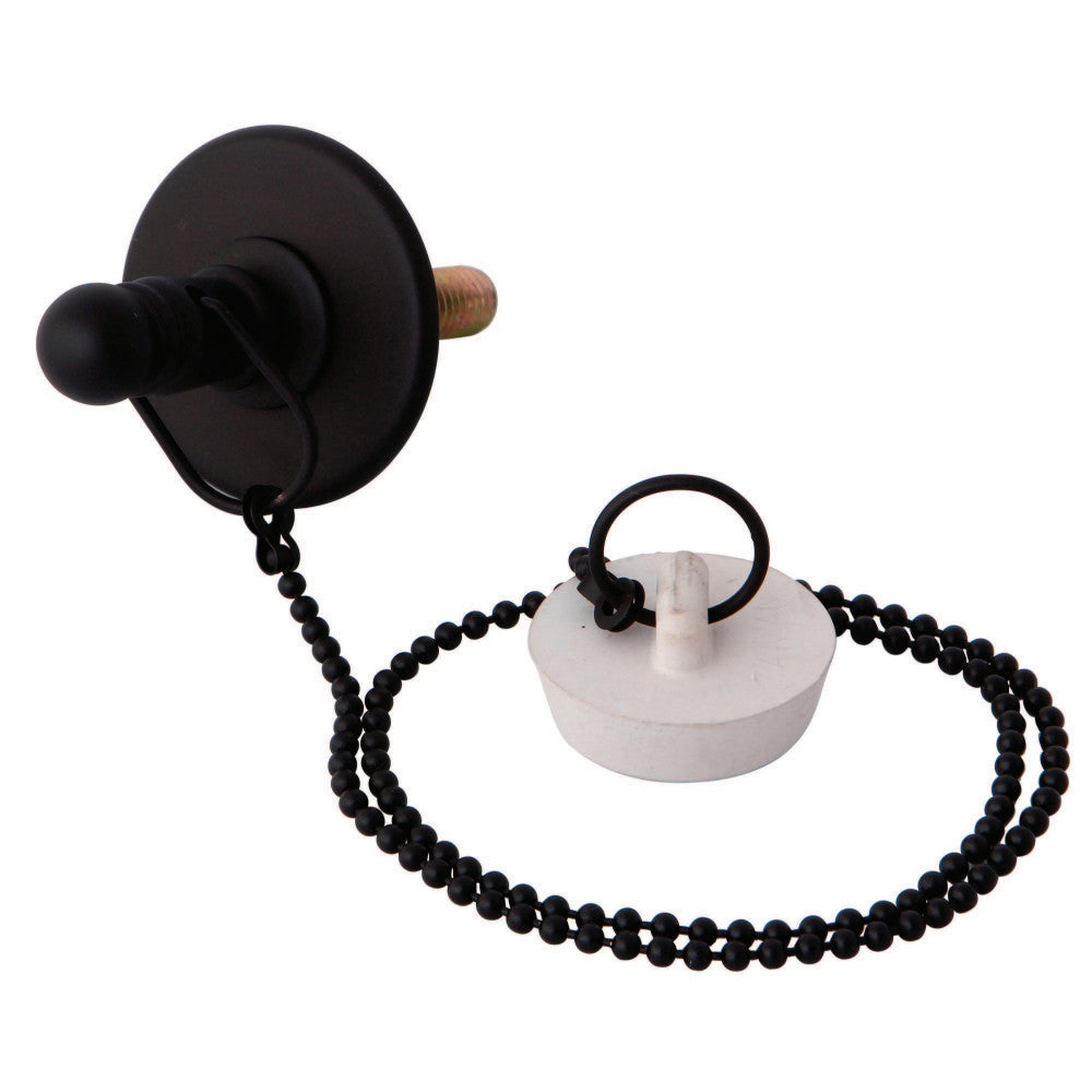 Kingston Brass CC1115 Rubber Stopper Chain and Attachment for CC1005, Oil Rubbed Bronze - BNGBath