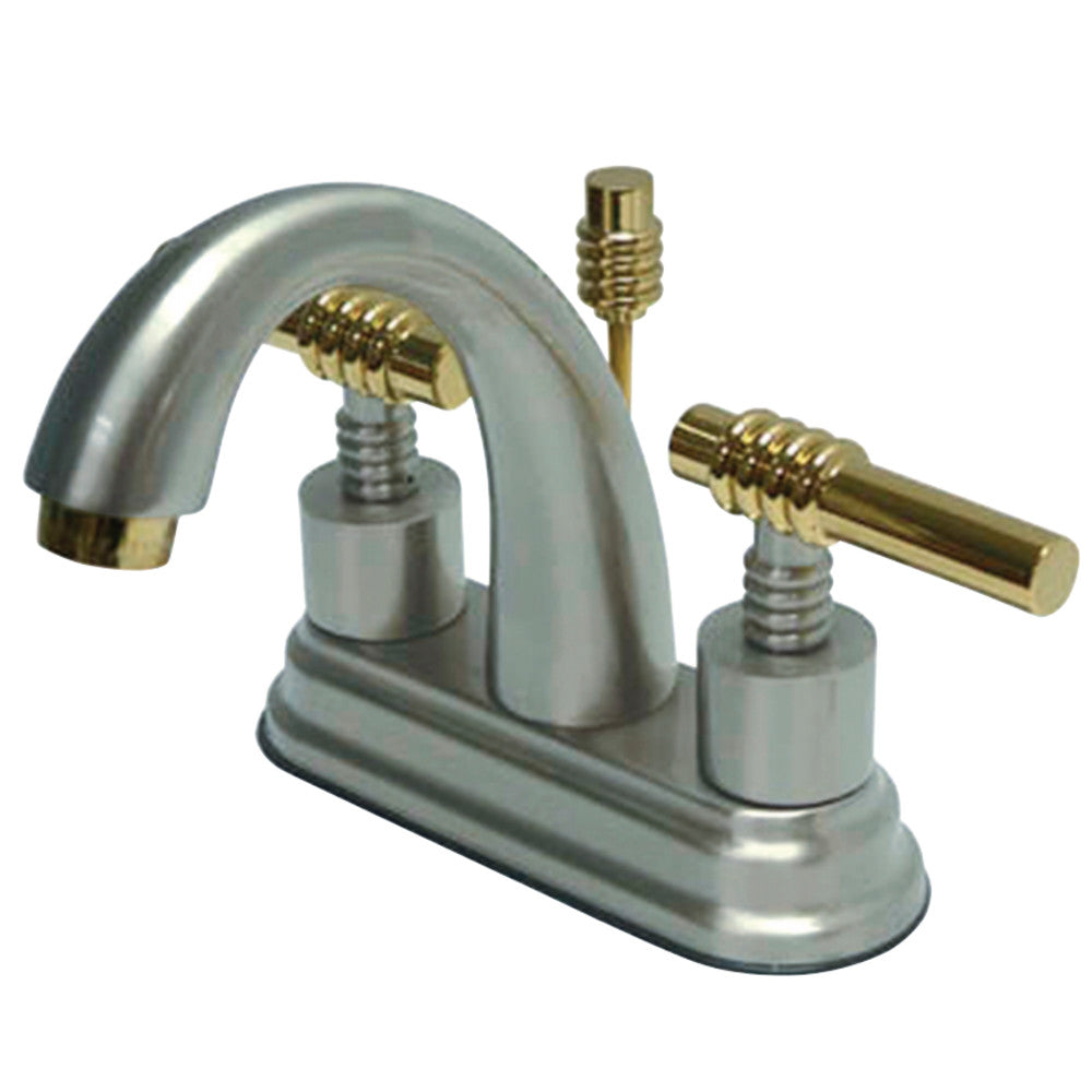 Kingston Brass KS8614ML 4 in. Centerset Bathroom Faucet, Polished Chrome - BNGBath