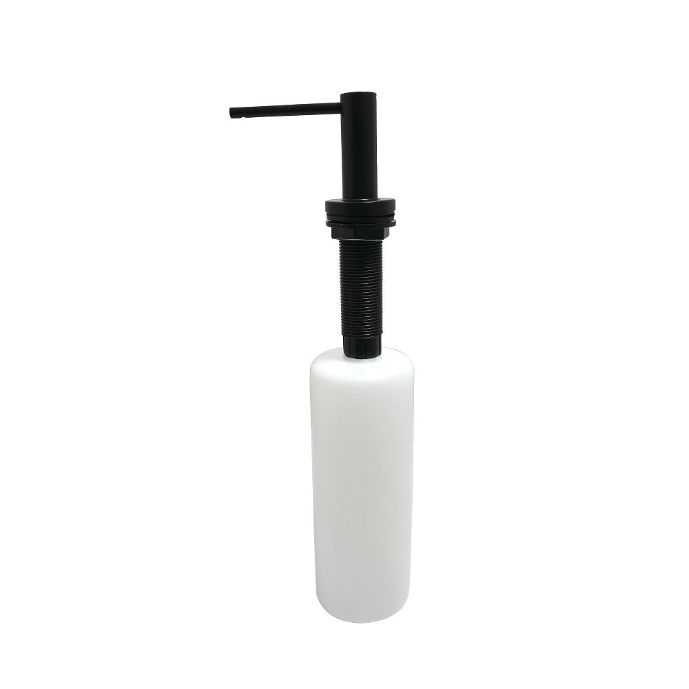 Kingston Brass SD8610 Soap Dispenser With Straight Nozzle 17 oz, Matte Black - BNGBath