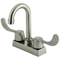 Thumbnail for Kingston Brass GKB451SN Water Saving Vista Centerset Bar Faucet, Brushed Nickel - BNGBath