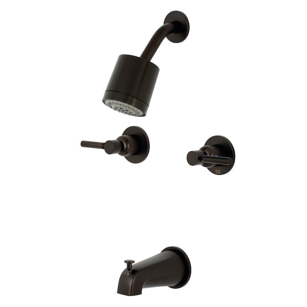 Kingston Brass KBX8145DL Concord Two-Handle Tub and Shower Faucet, Oil Rubbed Bronze - BNGBath