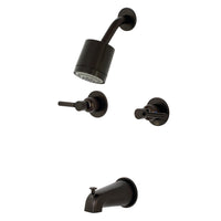 Thumbnail for Kingston Brass KBX8145DL Concord Two-Handle Tub and Shower Faucet, Oil Rubbed Bronze - BNGBath