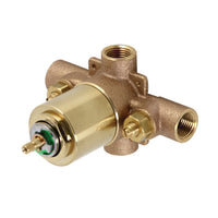 Thumbnail for Kingston Brass KB65XV-P Pressure Balanced Rough-In Tub and Shower Valve with Stops - BNGBath