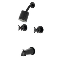 Thumbnail for Kingston Brass KBX8140DX Concord Two-Handle Tub and Shower Faucet, Matte Black - BNGBath
