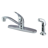 Thumbnail for Kingston Brass KB5720SP 8-Inch Centerset Kitchen Faucet, Polished Chrome - BNGBath