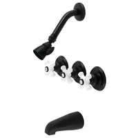 Thumbnail for Kingston Brass KB230PX Victorian Tub and Shower Faucet, Matte Black - BNGBath